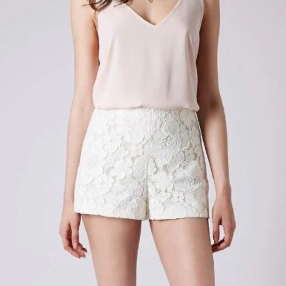 Nwt Topshop Lace Shorts - Picture 1 of 10